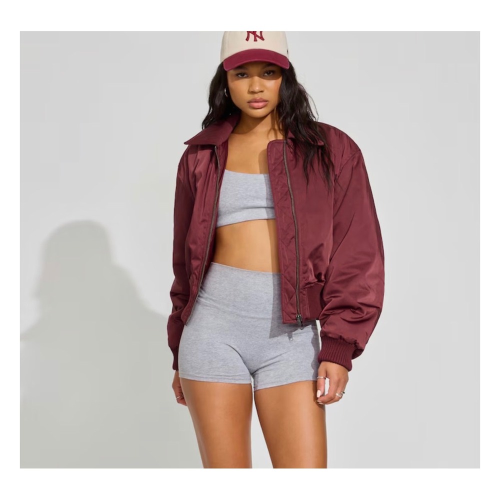 Garage Bomber Jacket –‎ Cabernet Red – Size XXS/XS – NWT – Women's
